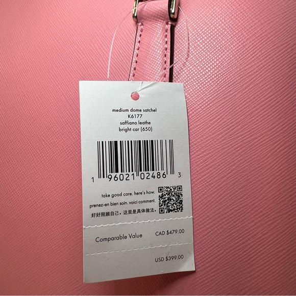 Kate Spade Sadie Dome Satchel In Car Pink - Picture 9 of 9